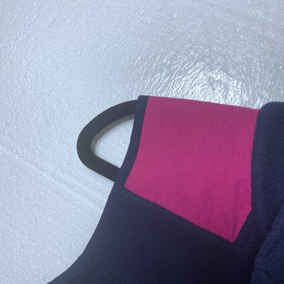 Vineyard Vines Womens Size Small Blue Pink Fleece Full Zip Up Vest Preppy Logo - Picture 9 of 9